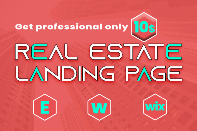 I will do attractive wordpress real estate buyer seller landing page