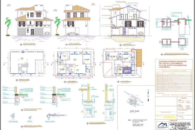 I will do auto cad drafting, estimates, boq and flyer design