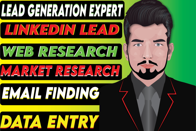 I will do b2b business lead generation and web research for you