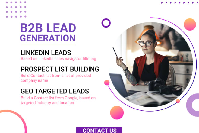 I will do b2b lead generation, targeted email list by linkedin