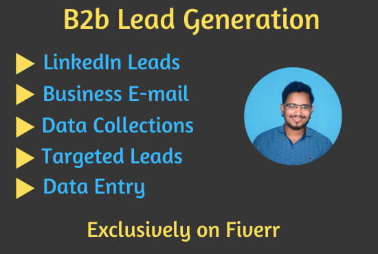 I will do b2b linkedin lead generation email list and web analyst