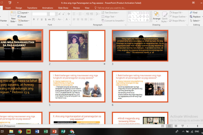 I will do basic powerpoint presentations for school, church and business