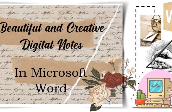 I will do beautiful and creative digital notes for you