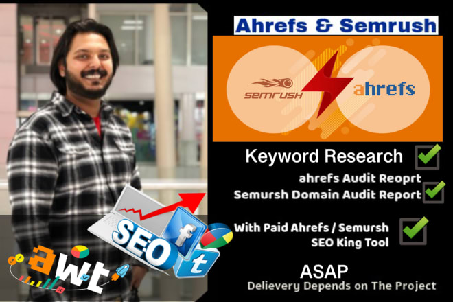 I will do benchmark SEO audit report with ahrefs, semrush