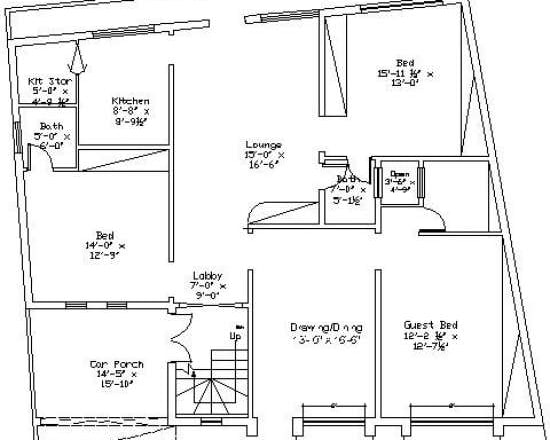 I will do best architectural 2d floor plan using autocad