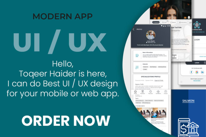I will do best UI UX design for your mobile or web apps