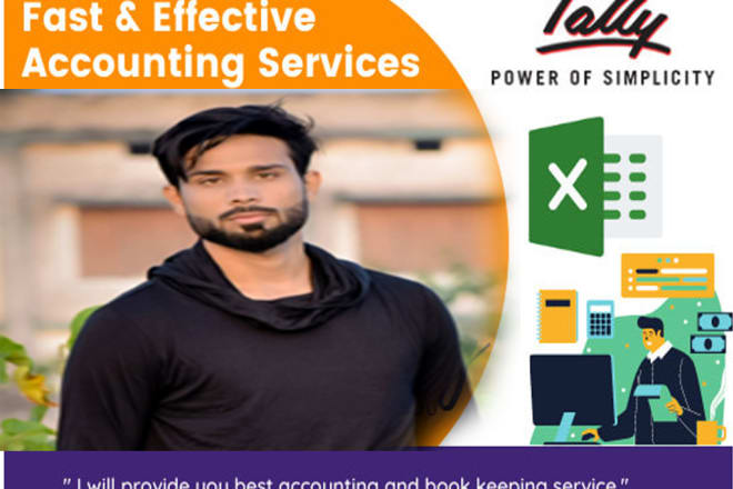 I will do bookkeeping work related software like tally and ms excel