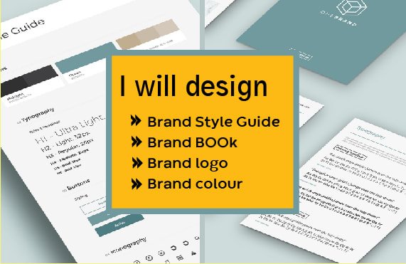 I will do brand style guide brand book and brand logo design for you urgently