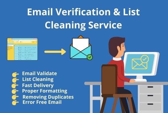 I will do bulk email verification and list cleaning service in 24hr