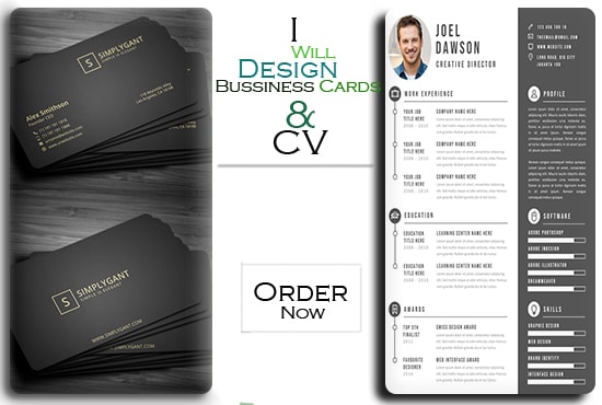 I will do business card and resume designs