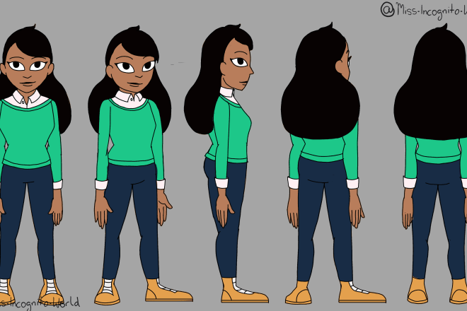 I will do character turnarounds and model sheets