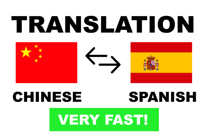 I will do chinese spanish translation very quick