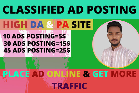 I will do classified post in top classified ad sites