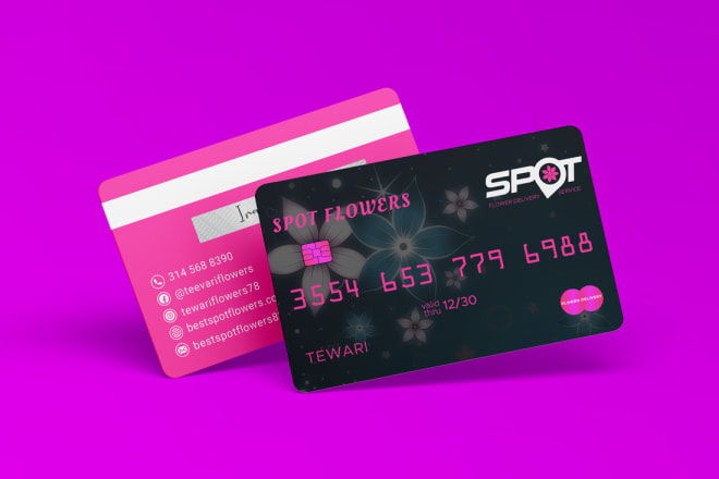 I will do credit card design, business card design and other cards