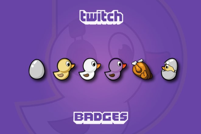 I will do custom twitch badges