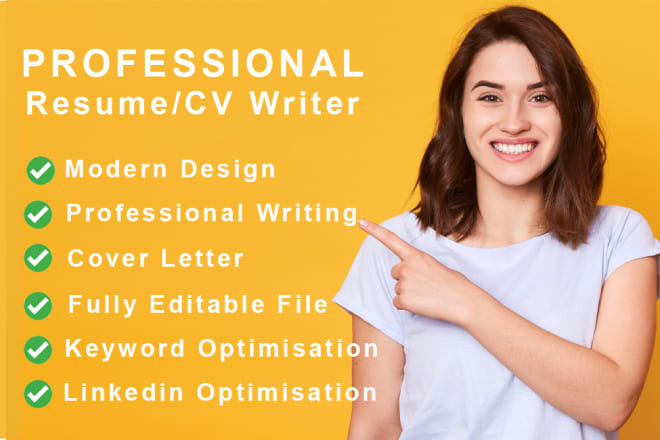 I will do cv writing, resume writing, cover letter and linkedin profile