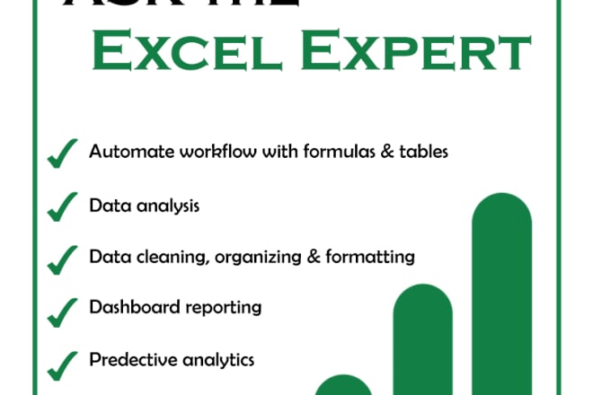 I will do data analysis, make interactive excel charts and dashboard reporting