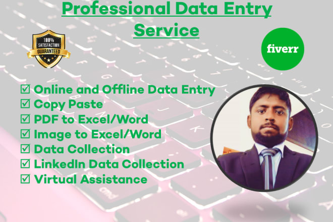 I will do data entry pdf conversion typing and copy paste work