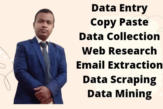 I will do data entry, web research, data analysis within 24hr