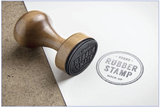 I will do digital rubber stamp logo and signature