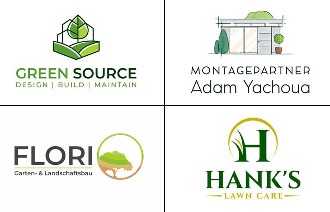 I will do eco friendly landscape and lawn care service logo design