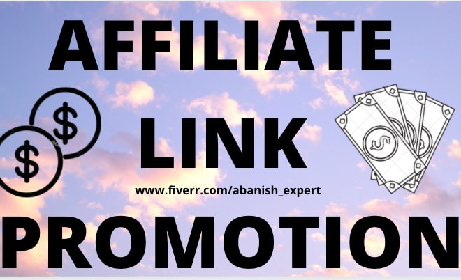 I will do fast converting clickbank, affiliate link promotion