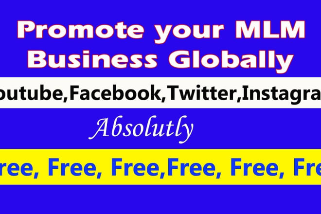 I will do fast promotion for MLM business and generate active MLM leads