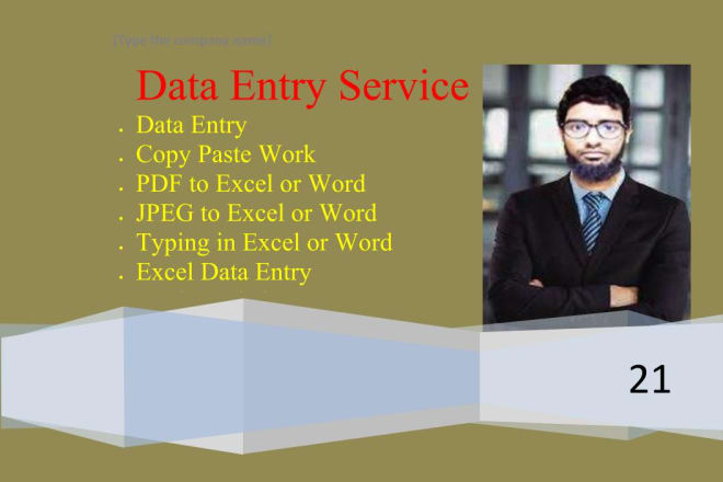 I will do fast typing job, data entry work, PDF to word your pro typist,