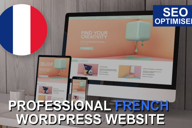 I will do french SEO optimised wordpress website