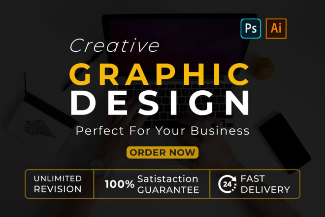 I will do graphic design any kind of your need