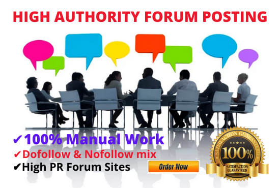 I will do high authority da 55 forum posting backlinks you website