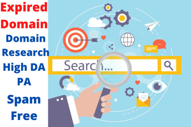 I will do high da pa expired domain research with authority backlinks for related niche