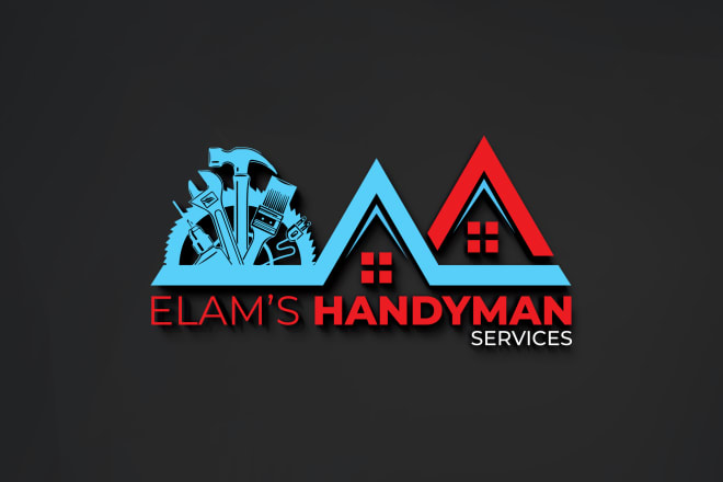 I will do home renovation remodeling and handyman logo design