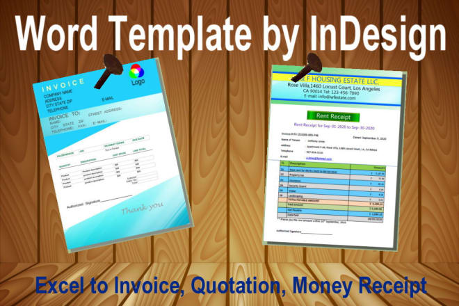 I will do invoice design, price list or voucher design, template
