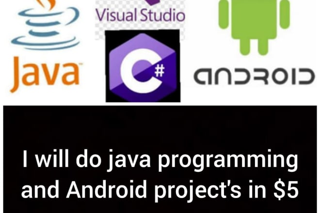 I will do java programming and android projects