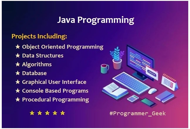 I will do java programming tasks and java projects