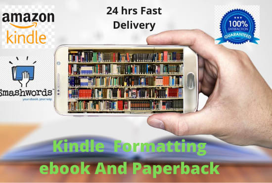 I will do kindle book formatting, createspace,smashwords for your ebook