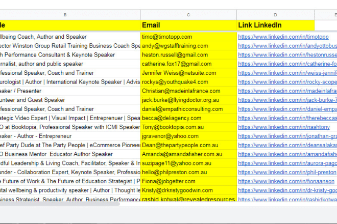 I will do lead generation and finding emails, list prospecting