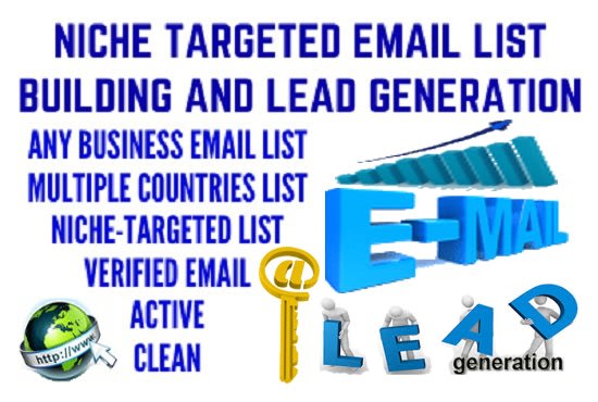 I will do lead generation, web scraper, targeted email list building