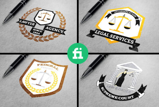 I will do legal, lawyer, law firm, and attorney logo design