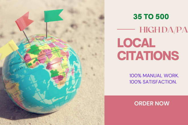 I will do local citations and directory submission