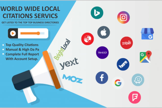 I will do local citations and directory submission for local SEO