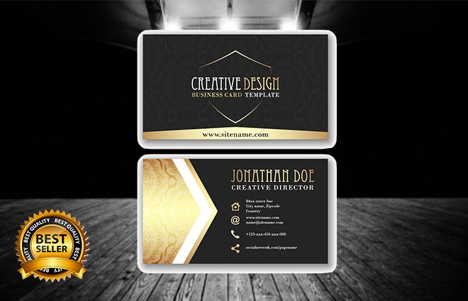 I will do luxury business card design