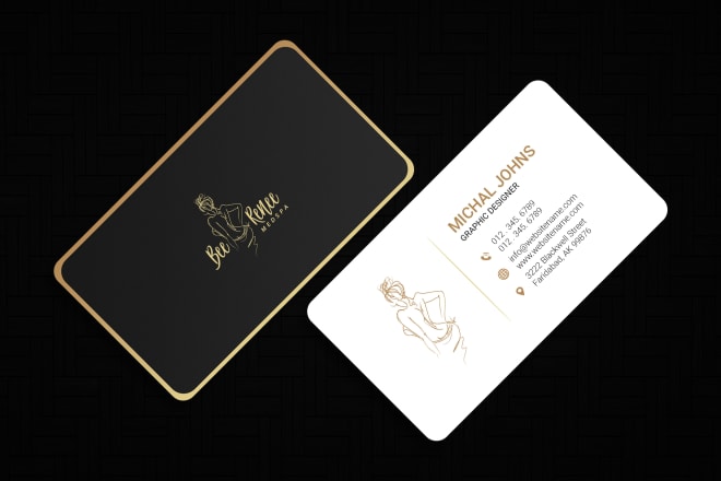I will do luxury square uv spot round embossed debossed gold foil business card design