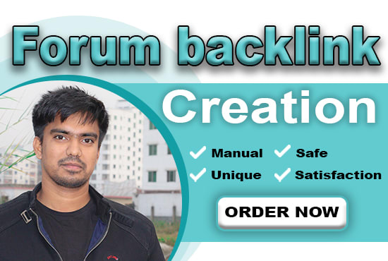 I will do manual HQ dofollow forum backlink post creation for website