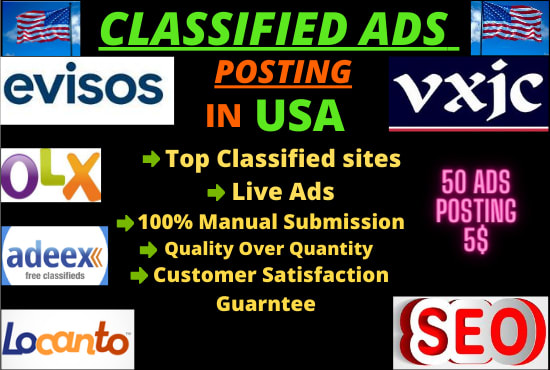 I will do manually classified ads posting in USA and canada
