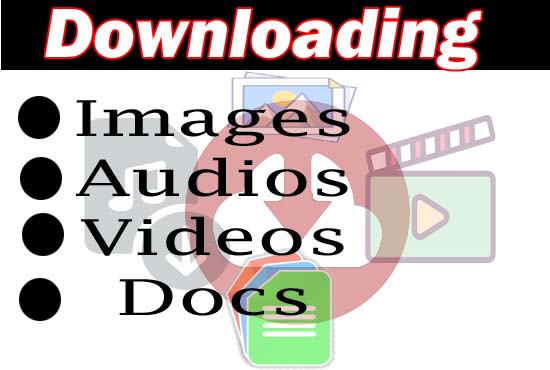 I will do mass downloading pictures, photos, videos, docs, audios