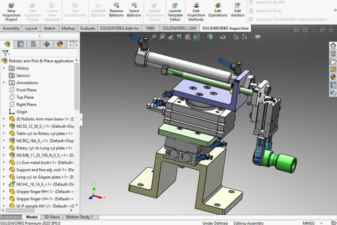 I will do mechanical design 3d modeling with parts assembly