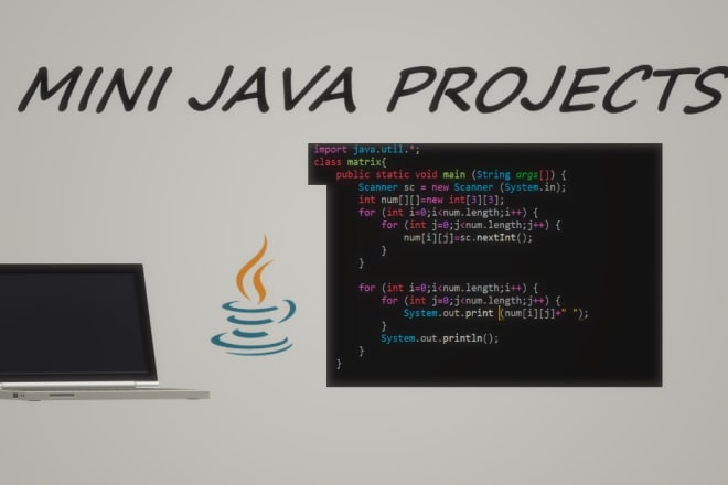 I will do mini java programming projects