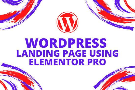 I will do modern wordpress landing page design, elementor landing website
